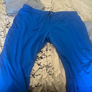 Royal blue medical scrub pants size 5x